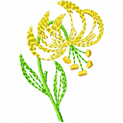 Flowers And Tree Embroidery Design 9